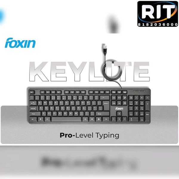 Foxin Wired Keyboard - Black