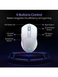 PORTRONICS TOAD ONE RECHARGEABLE WIRLESS MOUSE - White
