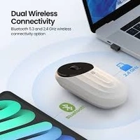 PORTRONICS TOAD 6 RECHARGEABLE WIRLESS MOUSE - White