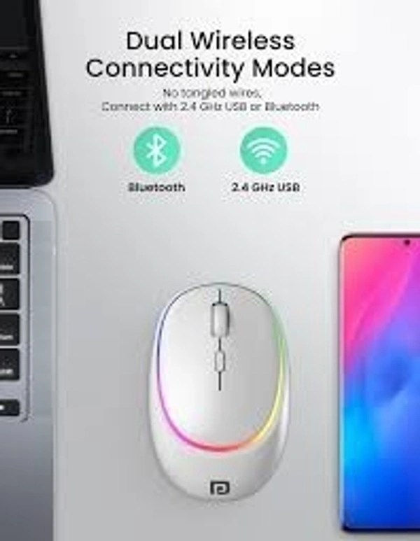 PORTRONICS TOAD IV WIRLESS MOUSE - White
