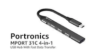 PORTRONICS MPORT 31C ( 4 PORT USB - C HUB ) - Black