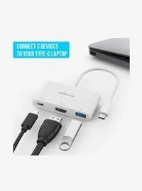 PORTRONICS C-KONNECT ( USB -C MULTIPORT HUB ) - White