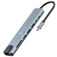 PORTRONICS MPORT 8 ( 8 -IN -1USB - C HUB ) - Gray