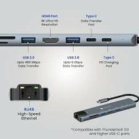 PORTRONICS MPORT 8 ( 8 -IN -1USB - C HUB ) - Gray
