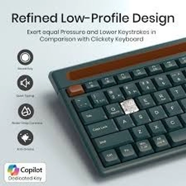 PORTRONICS BUBBLE DOCK 2.0 WIRLESS KEYBOARD & TABLET HOLDER - Green