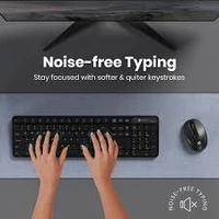 PORTRONICS KEY 8 COMBO WIRLESS KEYBOARD & MOUSE - Black