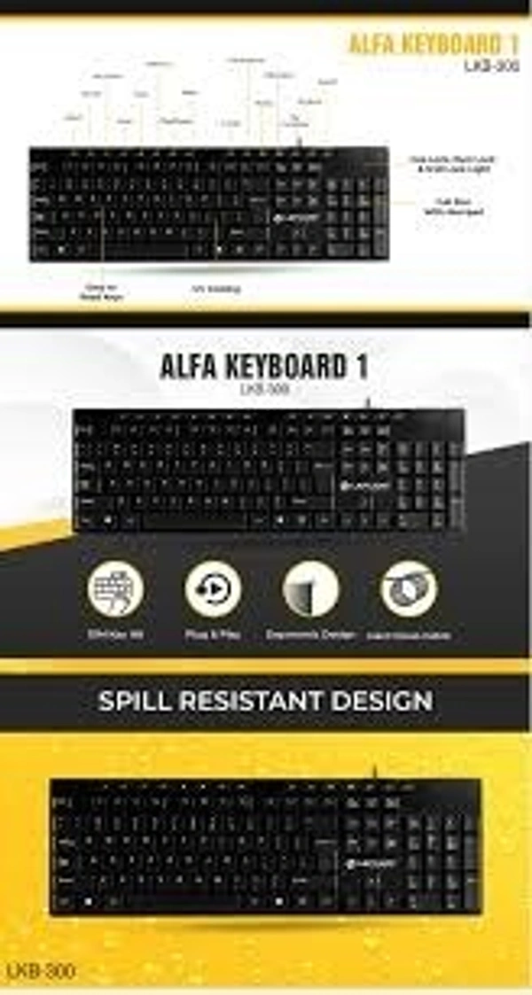 LAPCARE ALFA KEYBOARD - Black