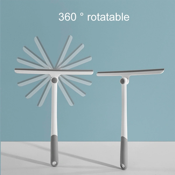 360-Degree Rotating T-Shaped Glass Water Wiper - Multi-Purpose Shower Squeegee for Mirrors, Windows, and Shower Doors - Grey, San Marino, 💵 Free COD (Cash on Delivery), ↩️ Hassle Free Return., 🚚💨 Fast Delivery.