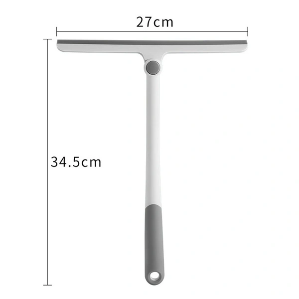 360-Degree Rotating T-Shaped Glass Water Wiper - Multi-Purpose Shower Squeegee for Mirrors, Windows, and Shower Doors - Grey, San Marino, 💵 Free COD (Cash on Delivery), ↩️ Hassle Free Return., 🚚💨 Fast Delivery.