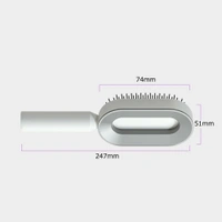Advanced Self-Cleaning Hairbrush with 3D Air Cushion Massager and Anti-Static Comb - Women's Hair Styling Solution - Shocking Pink, Bombay, Brandy Rose, Mine Shaft, 💵 Free COD (Cash on Delivery), ↩️ Hassle Free Return., 🚚💨 Fast Delivery.