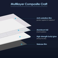Aluminum Foil Butyl Rubber Waterproof Tape High Temperature Resistance Pipes Walls Leak Sticker NanoGuard ProSeal Tape - Aluminium, Roll Width: 5cm, 10cm, 15cm, 20cm, Max 120cm, 💵 Free COD (Cash on Delivery), ↩️ Hassle Free Return., 🚚💨 Fast Delivery.