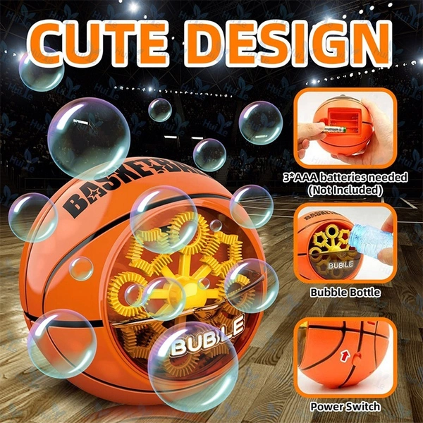 BubbleKick PlayBlast: Soccer & Basketball Edition - Ultimate Summer Fun for Kids - Orange, White, 💵 Free COD (Cash on Delivery), ↩️ Hassle Free Return., 🚚💨 Fast Delivery.