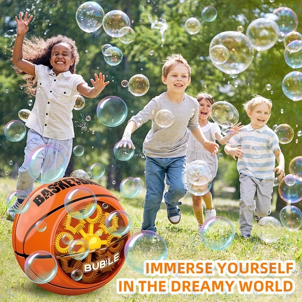 BubbleKick PlayBlast: Soccer & Basketball Edition - Ultimate Summer Fun for Kids - Orange, White, 💵 Free COD (Cash on Delivery), ↩️ Hassle Free Return., 🚚💨 Fast Delivery.