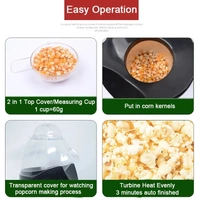 Compact Electric Hot Air Popcorn Maker - Oil-Free, Automatic, Portable Home Popcorn Machine - Red, 💵 Free COD (Cash on Delivery), ↩️ Hassle Free Return., 🚚💨 Fast Delivery.