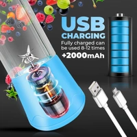 Compact Portable USB Rechargeable Blender Mixer 380ml Multipurpose Juicer Extractor with Egg Whisk, Food Cutter Function - Chantilly, Feijoa, Light Wisteria, Sail, 💵 Free COD (Cash on Delivery), ↩️ Hassle Free Return., 🚚💨 Fast Delivery.