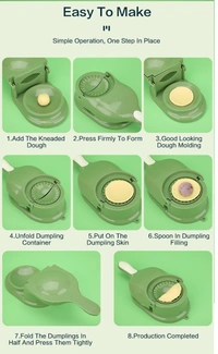 Dumpling Master: 2-in-1 Dough Press & Wrapper Maker Kit - Multicolor Kitchen Tool for Homemade Dumplings - Ming, Goldenrod, Pine Glade, Champagne, 💵 Free COD (Cash on Delivery), ↩️ Hassle Free Return., 🚚💨 Fast Delivery.