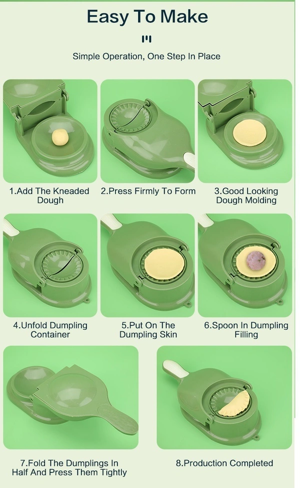 Dumpling Master: 2-in-1 Dough Press & Wrapper Maker Kit - Multicolor Kitchen Tool for Homemade Dumplings - Ming, Goldenrod, Pine Glade, Champagne, 💵 Free COD (Cash on Delivery), ↩️ Hassle Free Return., 🚚💨 Fast Delivery.