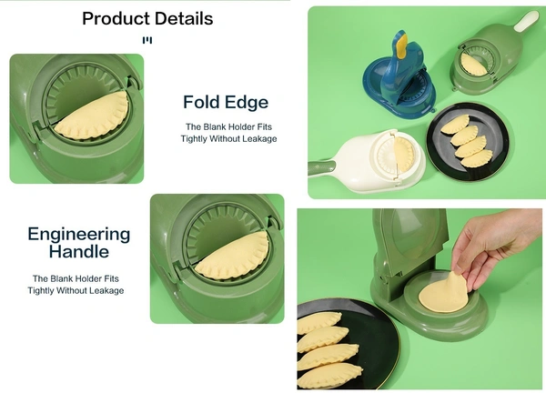 Dumpling Master: 2-in-1 Dough Press & Wrapper Maker Kit - Multicolor Kitchen Tool for Homemade Dumplings - Ming, Goldenrod, Pine Glade, Champagne, 💵 Free COD (Cash on Delivery), ↩️ Hassle Free Return., 🚚💨 Fast Delivery.