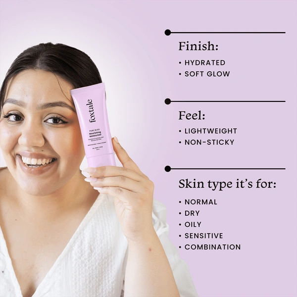 Foxtale Nourishing Face Moisturizer with Niacinamide for 24 Hr Hydration, Lightweight & Non-Sticky, For Soft & Glowing Skin, Men & Women, All Skin Type - 💵 Free COD (Cash on Delivery), 🚚💨 Fast Delivery.