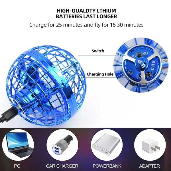 Galactic Orbiter: Flying Ball Toy with Boomerang Effect - Hovering Cosmic Globe Spinner for Hand Drone Fun - Dodger Blue, Pink Flamingo, 💵 Free COD (Cash on Delivery), ↩️ Hassle Free Return., 🚚💨 Fast Delivery.
