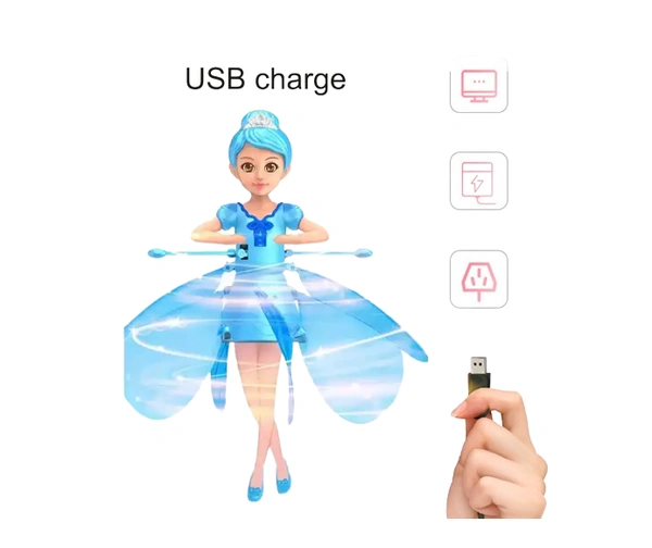 Magical Levitating Fairy: Interactive Gesture-Sensing Toy for Kids - Sensor-Equipped Inductive Aircraft - Mini Helicopter Flying Toy - Spray, Persian Pink, Lilac Bush, 💵 Free COD (Cash on Delivery), ↩️ Hassle Free Return., 🚚💨 Fast Delivery.