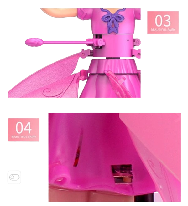 Magical Levitating Fairy: Interactive Gesture-Sensing Toy for Kids - Sensor-Equipped Inductive Aircraft - Mini Helicopter Flying Toy - Spray, Persian Pink, Lilac Bush, 💵 Free COD (Cash on Delivery), ↩️ Hassle Free Return., 🚚💨 Fast Delivery.