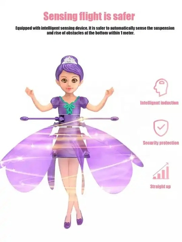 Magical Levitating Fairy: Interactive Gesture-Sensing Toy for Kids - Sensor-Equipped Inductive Aircraft - Mini Helicopter Flying Toy - Spray, Persian Pink, Lilac Bush, 💵 Free COD (Cash on Delivery), ↩️ Hassle Free Return., 🚚💨 Fast Delivery.