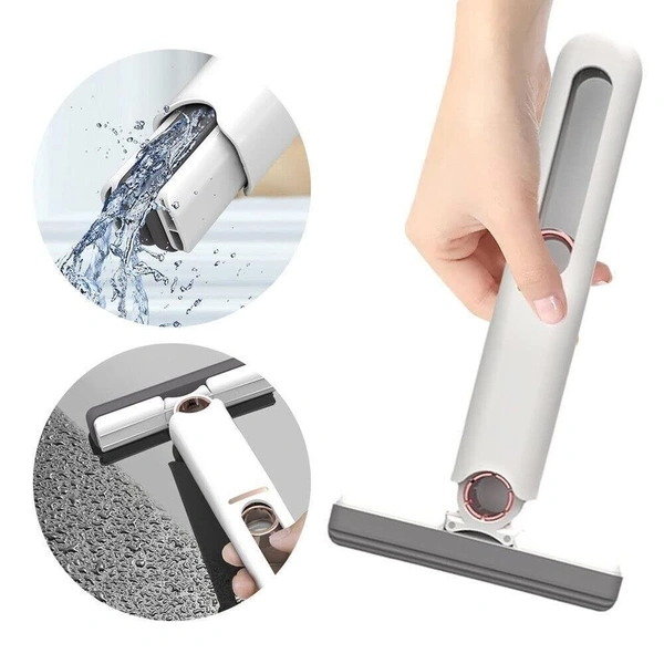 Multifunctional Portable Mini Sponge Cleaning Mop - White