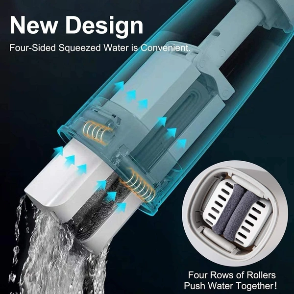Multifunctional Portable Mini Sponge Cleaning Mop - White