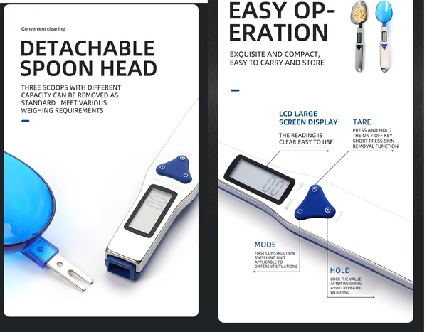 Multipurpose Household Portable Weight Scale Precise Measuring Spoon - Corn, Picton Blue, Classic Rose, Bon Jour, 💵 Free COD (Cash on Delivery), ↩️ Hassle Free Return., 🚚💨 Fast Delivery.