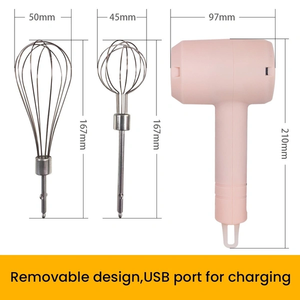 Multipurpose Portable Wireless Electric Egg Beater for Mixing Biscuits, Brownie, Cake, Dough, Bakery) - Vanilla Ice, Half Baked, 💵 Free COD (Cash on Delivery), ↩️ Hassle Free Return., 🚚💨 Fast Delivery.