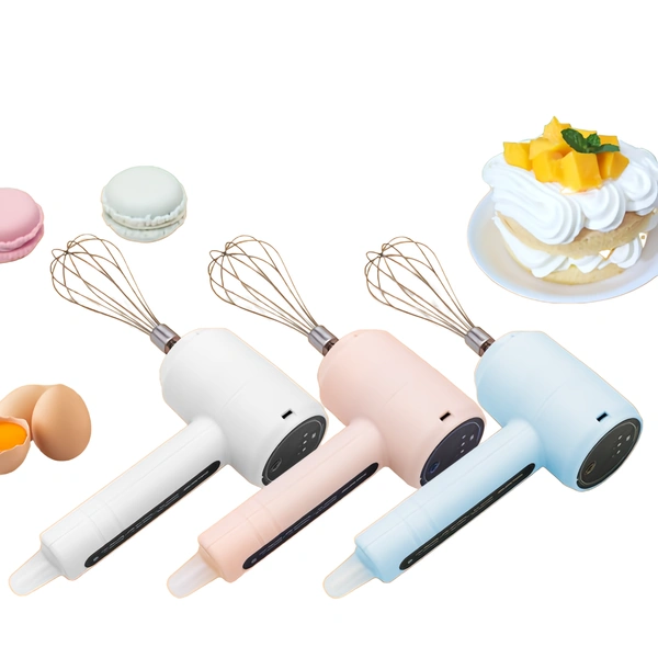 Multipurpose Portable Wireless Electric Egg Beater for Mixing Biscuits, Brownie, Cake, Dough, Bakery) - Vanilla Ice, Half Baked, 💵 Free COD (Cash on Delivery), ↩️ Hassle Free Return., 🚚💨 Fast Delivery.