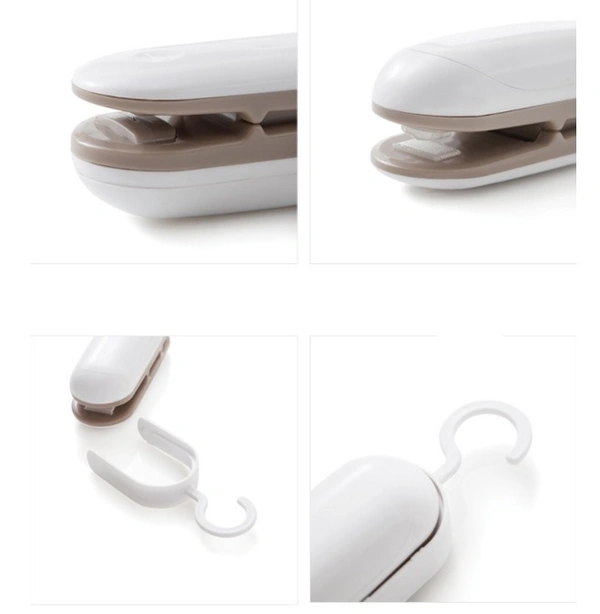 Portable Handheld Mini Bag Sealer: 2-in-1 Heat Sealer & Cutter, Battery-Powered Vacuum Sealing Saver Machine - White, 💵 Free COD (Cash on Delivery), ↩️ Hassle Free Return., 🚚💨 Fast Delivery.