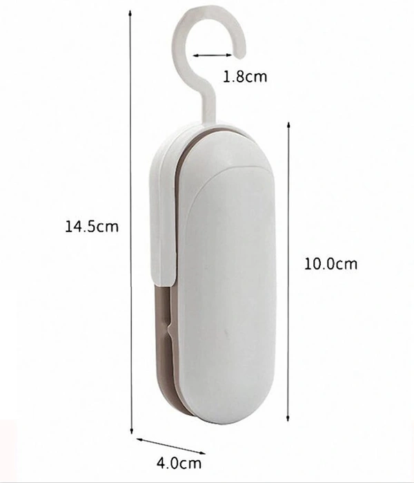Portable Handheld Mini Bag Sealer: 2-in-1 Heat Sealer & Cutter, Battery-Powered Vacuum Sealing Saver Machine - White, 💵 Free COD (Cash on Delivery), ↩️ Hassle Free Return., 🚚💨 Fast Delivery.