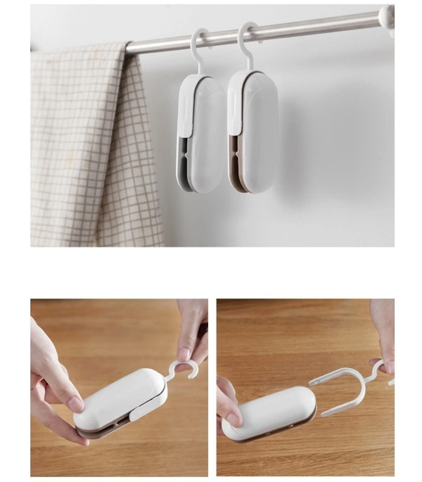 Portable Handheld Mini Bag Sealer: 2-in-1 Heat Sealer & Cutter, Battery-Powered Vacuum Sealing Saver Machine - White, 💵 Free COD (Cash on Delivery), ↩️ Hassle Free Return., 🚚💨 Fast Delivery.