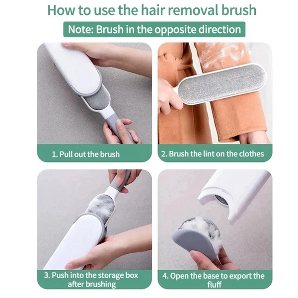 Reusable Pet Hair Remover Lint Roller Brush - Double-Sided Electrostatic Cleaner for Clothes, Sofa, and Bed - Perfect for Cat & Dog Fur - Gray, Cyan Aqua