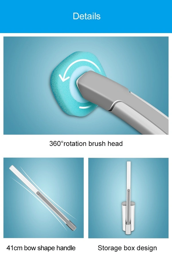 SmartShine Disposable Bathroom HygieneGuard Scrubber Kit with 8 Refill - White, 💵 Free COD (Cash on Delivery), ↩️ Hassle Free Return., 🚚💨 Fast Delivery.