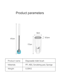 SmartShine Disposable Bathroom HygieneGuard Scrubber Kit with 8 Refill - White, 💵 Free COD (Cash on Delivery), ↩️ Hassle Free Return., 🚚💨 Fast Delivery.