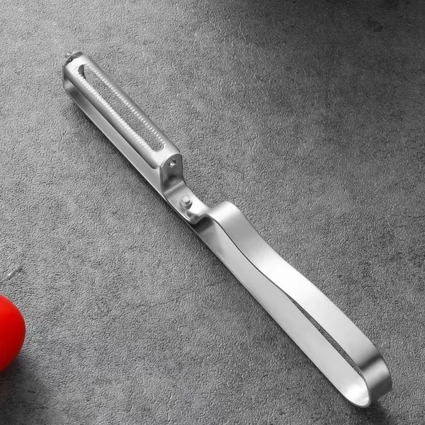 Premium Stainless Steel 3-Piece Set: Peeler, Potato Fruit Vegetable Peeler, and Paring Knife - Essential Kitchen Accessories - Stainless Steel, 💵 Free COD (Cash on Delivery), ↩️ Hassle Free Return., 🚚💨 Fast Delivery.