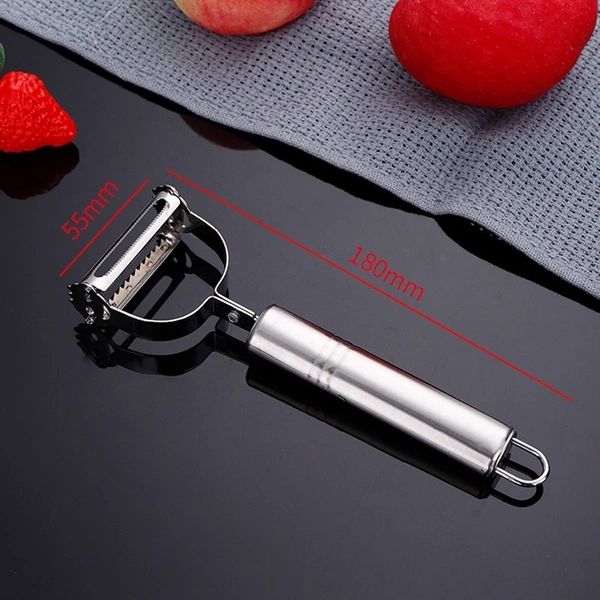 Premium Stainless Steel 3-Piece Set: Peeler, Potato Fruit Vegetable Peeler, and Paring Knife - Essential Kitchen Accessories - Stainless Steel, 💵 Free COD (Cash on Delivery), ↩️ Hassle Free Return., 🚚💨 Fast Delivery.