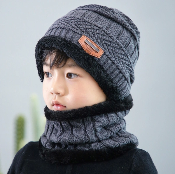 Warm Knit Winter Beanie Hat and Scarf Set - Soft Thick Fleece Lined Cap and Neck Warmer for Men, Women, and Kids - Shark, Eclipse, Sandstone, Ironside Gray, 💵 Free COD (Cash on Delivery), ↩️ Hassle Free Return., 🚚💨 Fast Delivery.