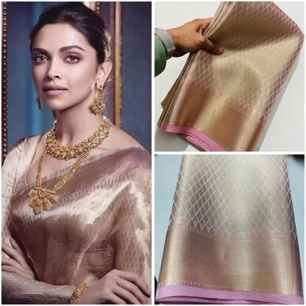 The Royal Glow – Celebrity-Inspired Tissue Silk Saree
