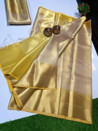 Premium Banarasi Zari Tanchui Silk Saree with Big Border