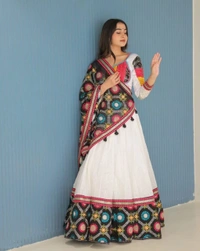Gracy Fashion Luxe Cotton Lehenga with Real Mirror Work | 4 Meter Flair | Stitched to XXL