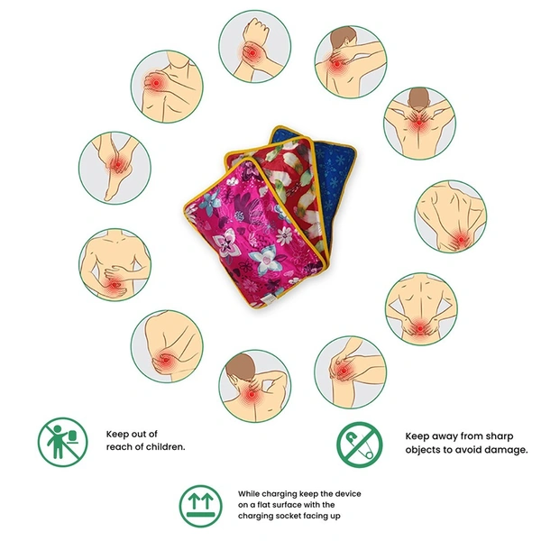 Rechargeable Thermal Heating Electric Heat Bag - 1 Ltr. PVC Bag for Pain Relief & Warmth for all Body part - Blue, Dark Pink, Purple, 💵 Free COD (Cash on Delivery), ↩️ Hassle Free Return., 🚚💨 Fast Delivery.