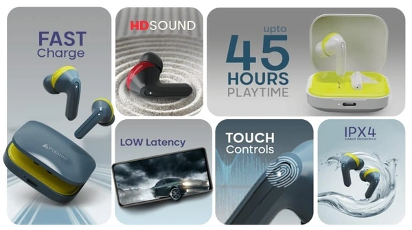 Pyramid Spark Bluetooth Earbuds – V5.4, Type-C Fast Charging & Superior Sound