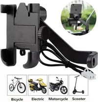Cycling treasure Bike/Scooter Mobile Charger with Back Mirror Phone Holder – 1USB Ports