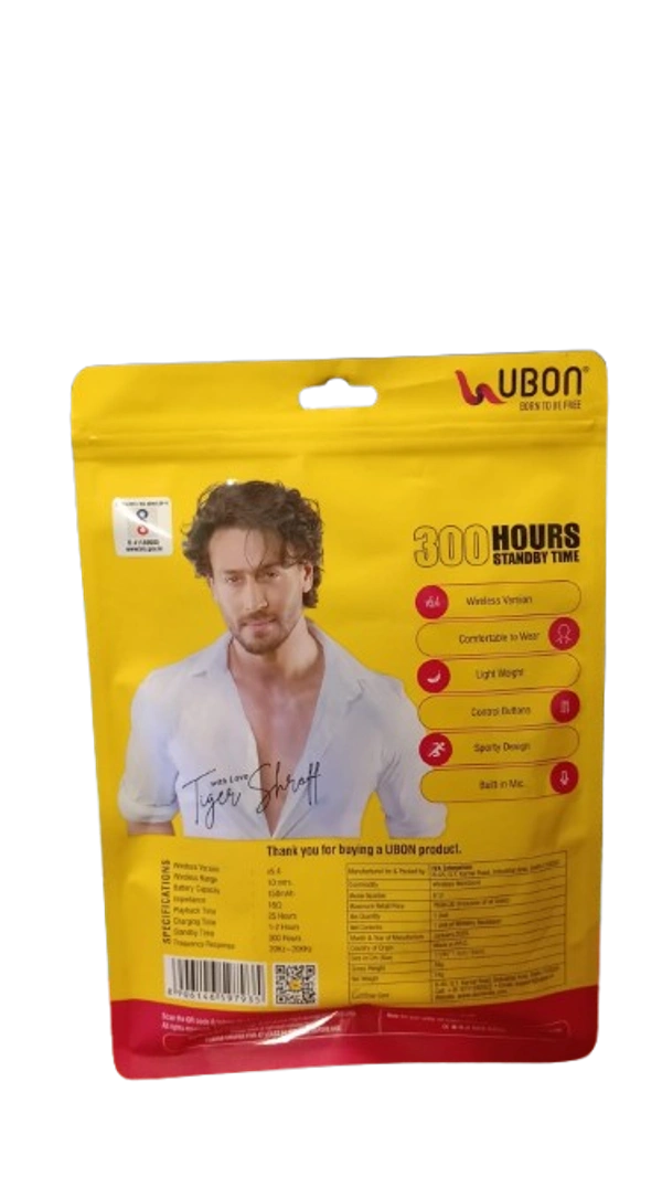 UBON K12 / K13 ECO Series Wireless Neckband | 25 Hours Playtime | Big Daddy Bass | Type-C Fast Charging