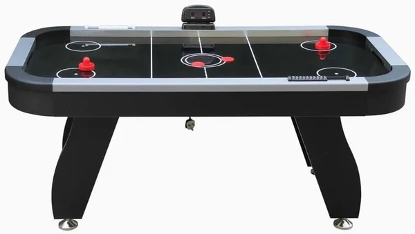 KD Champion Air hockey Table Black Ice Hockey Table 7 Ft with Digital Scorer - Black