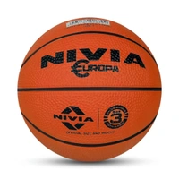 KD Nivia Rubber Europa Basketball, Size 3 [Assorted Color] Pack of 2
